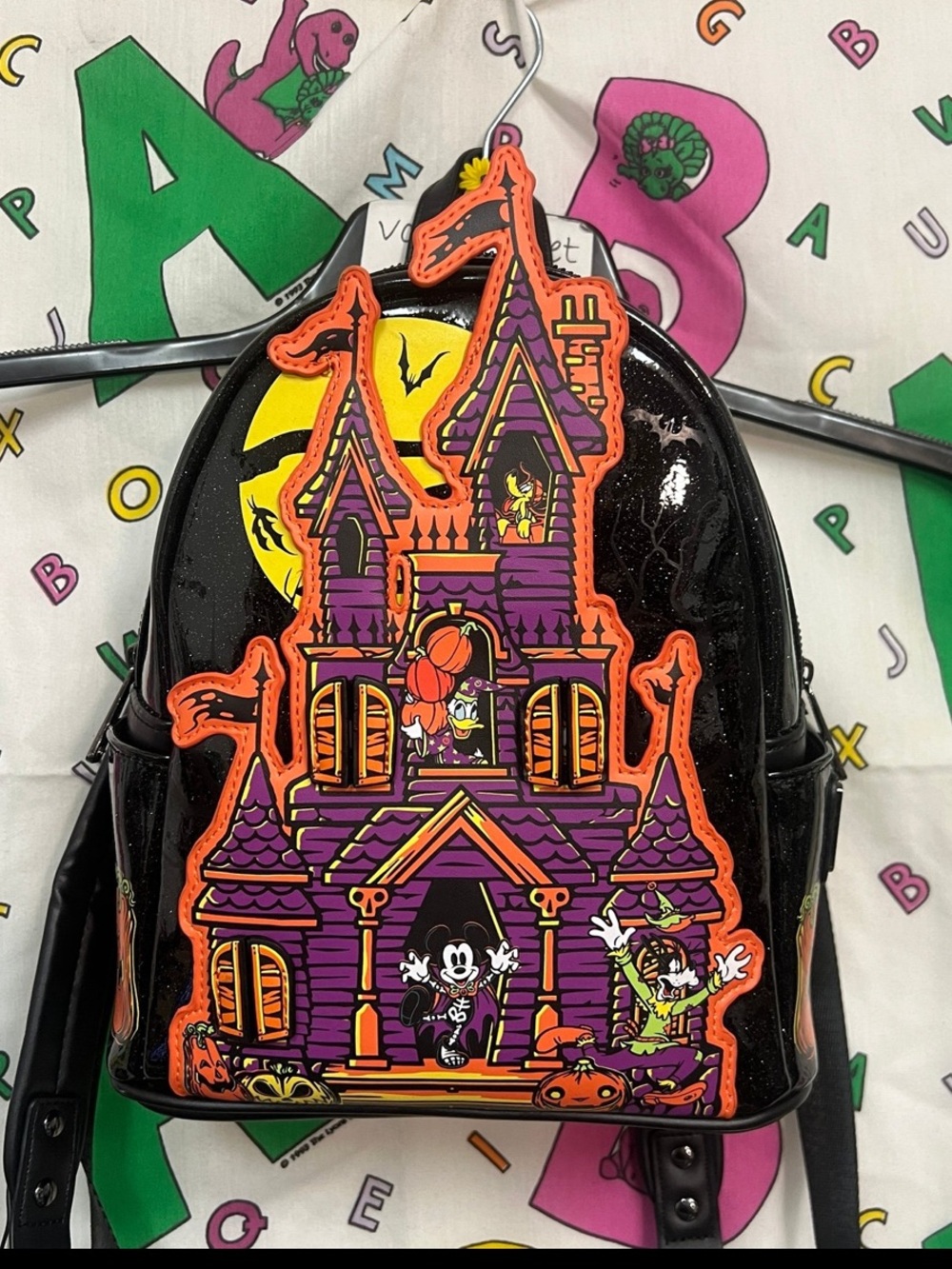 Disney Parks Mickey & Friends 2024 Halloween Castle Glow-in-the-dark LoungeFly